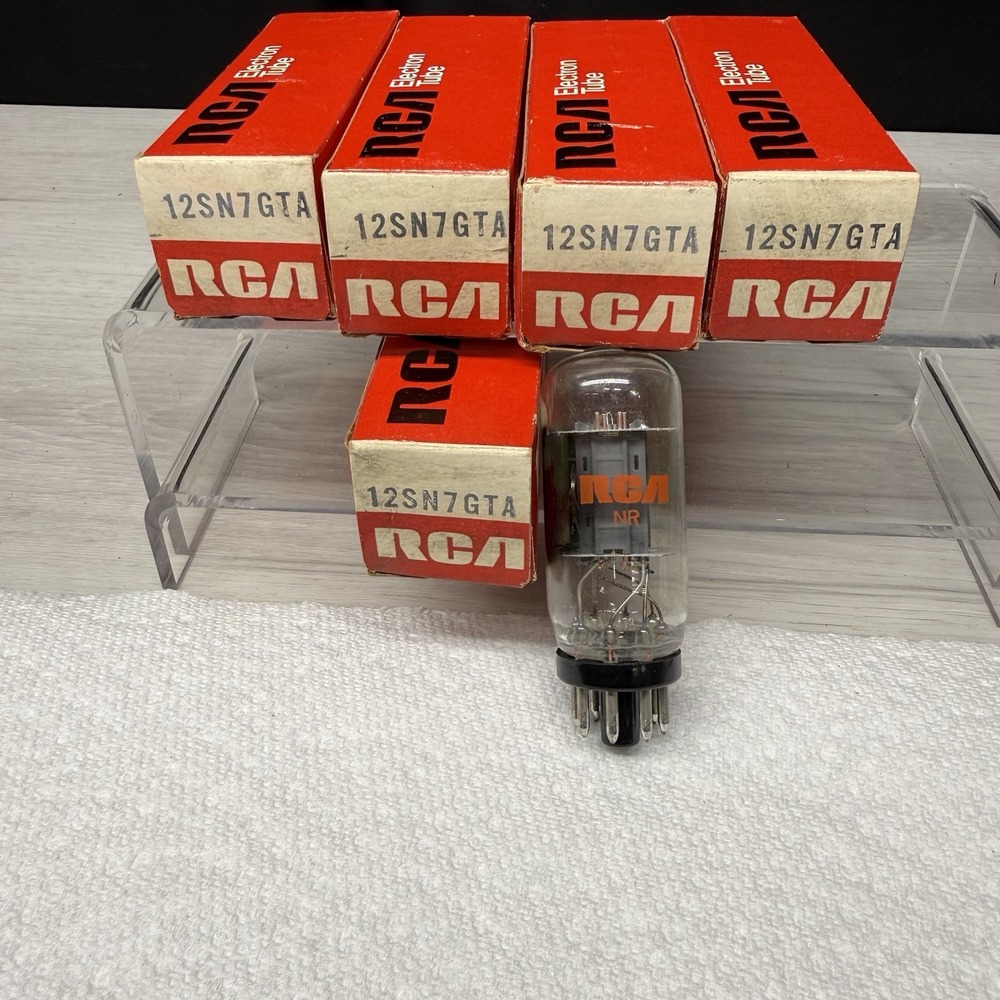 Lot of 5 RCA 12SN7GTA Electron Vacuum Tube NOS Vintage Audio Video USA Made